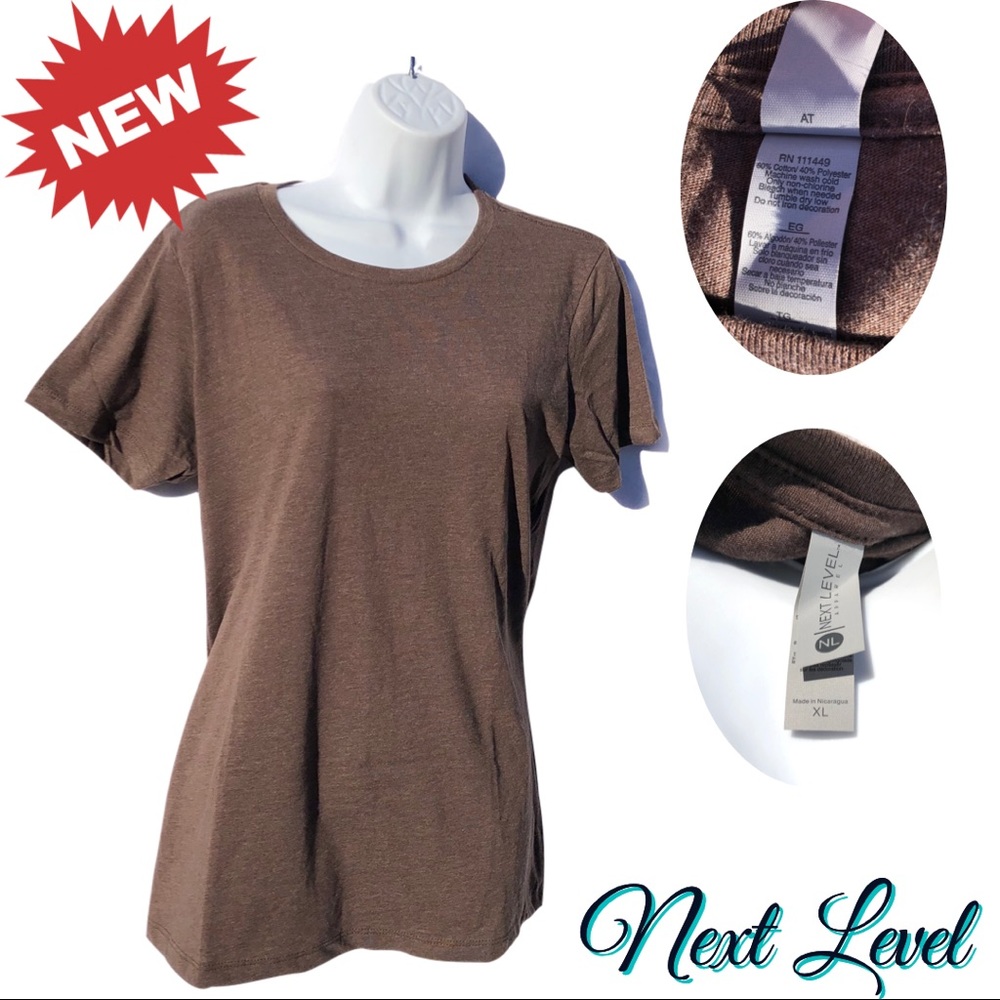 🆕 NEXT LEVEL SOFT TOP Brown size XL - Picture 10 of 13